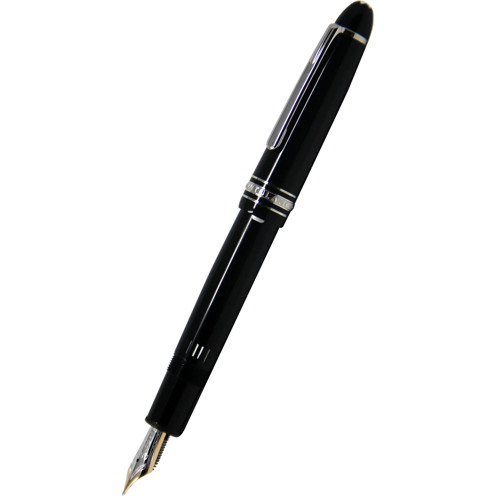 Montblanc Meisterstuck Fountain Pen - Black - Platinum Trim - Legrand - 146 size-Pen Boutique Ltd