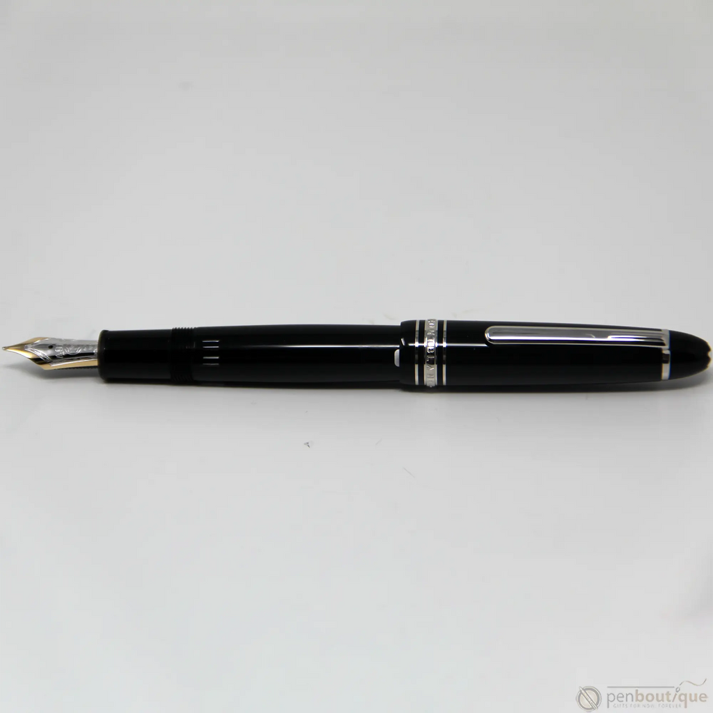 Montblanc Meisterstuck Fountain Pen - Black - Platinum Trim - Legrand - 146 size-Pen Boutique Ltd
