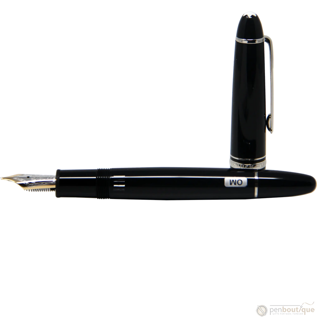Montblanc Meisterstuck Fountain Pen - Black - Platinum Trim - Legrand - 146 size-Pen Boutique Ltd
