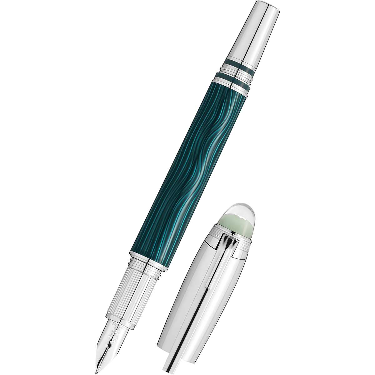 Montblanc Starwalker Fountain Pen - PolarGreen Metal-Pen Boutique Ltd
