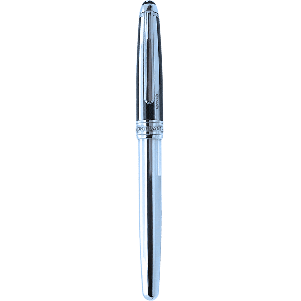 Montblanc 144 Meisterstuck Fountain Pen -Silver Fiber Guilloche M-Pen Boutique Ltd