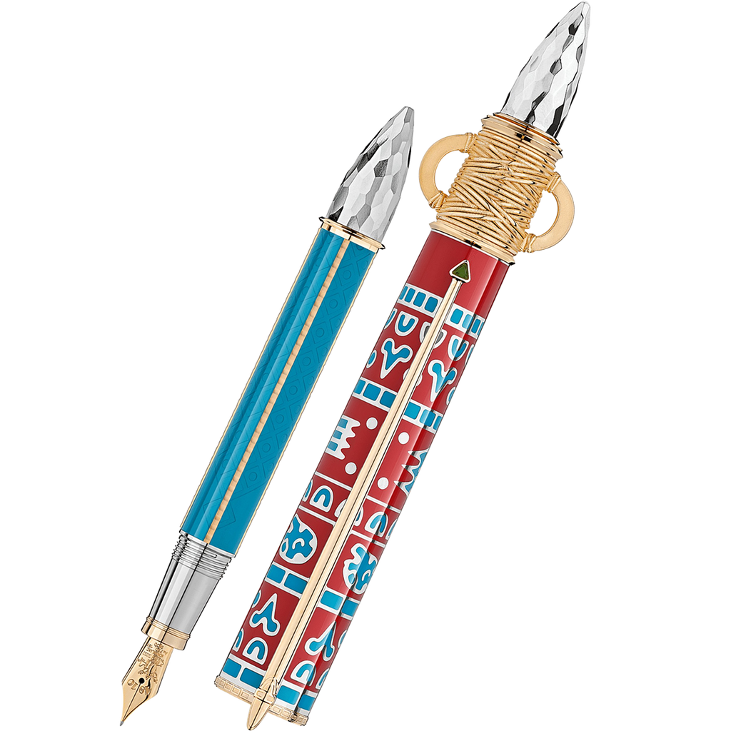 Montblanc Fountain Pen - Limited Edition 888 - Patron of Art - Moctezuma-Pen Boutique Ltd