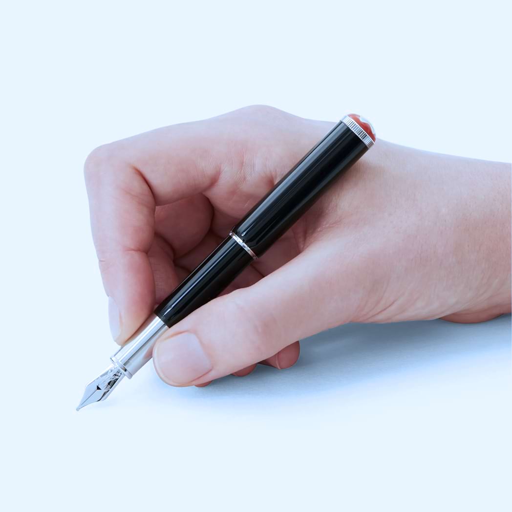 Montblanc Heritage Fountain Pen - Rouge & Noir - Baby Black (Special Edition)-Pen Boutique Ltd