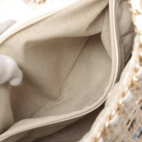 Chanel Cruise 2023 Small Crochet Shopping Tote Bag