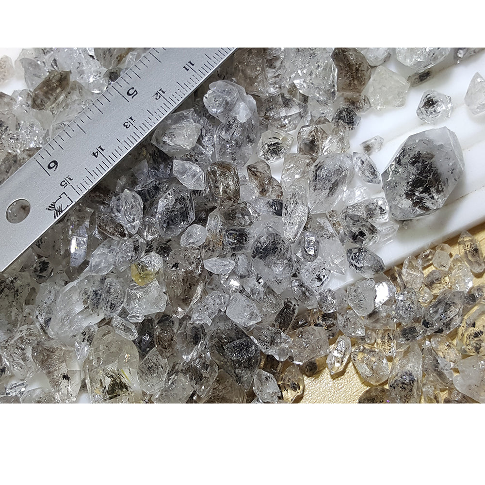 Quartz with Carbon Inclusion - herkimer Diamond