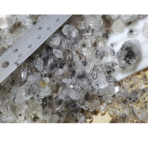 Quartz with Carbon Inclusion - herkimer Diamond