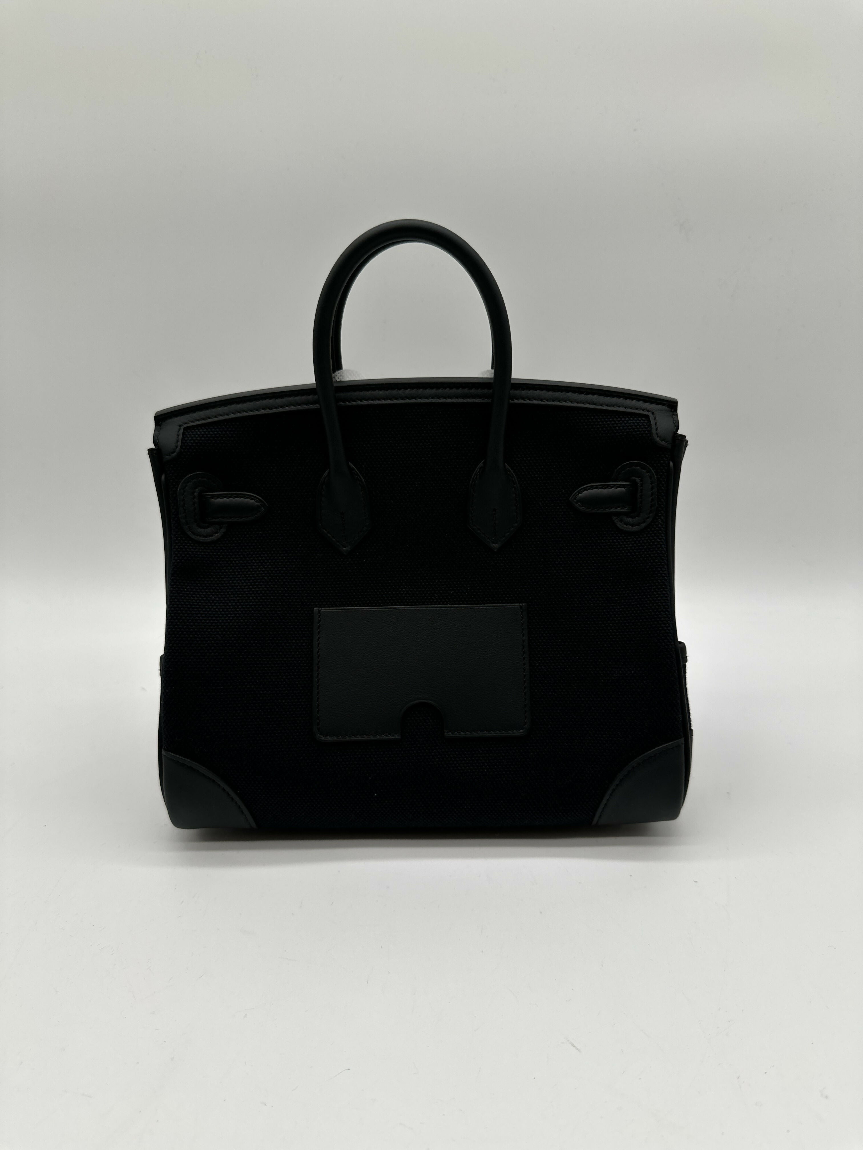 Hermès B25 Cargo Black PHW K