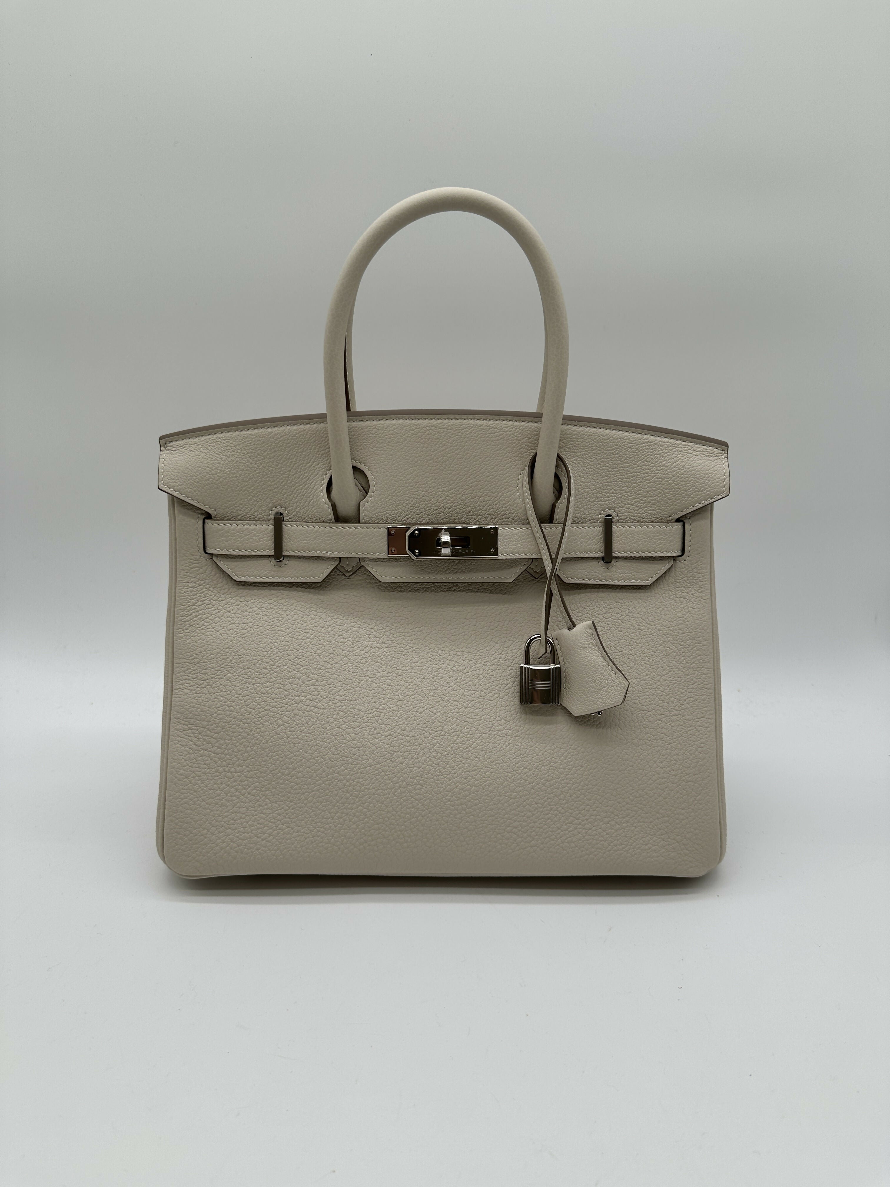 Hermès Birkin 30 Togo Craie PHW Stamp K