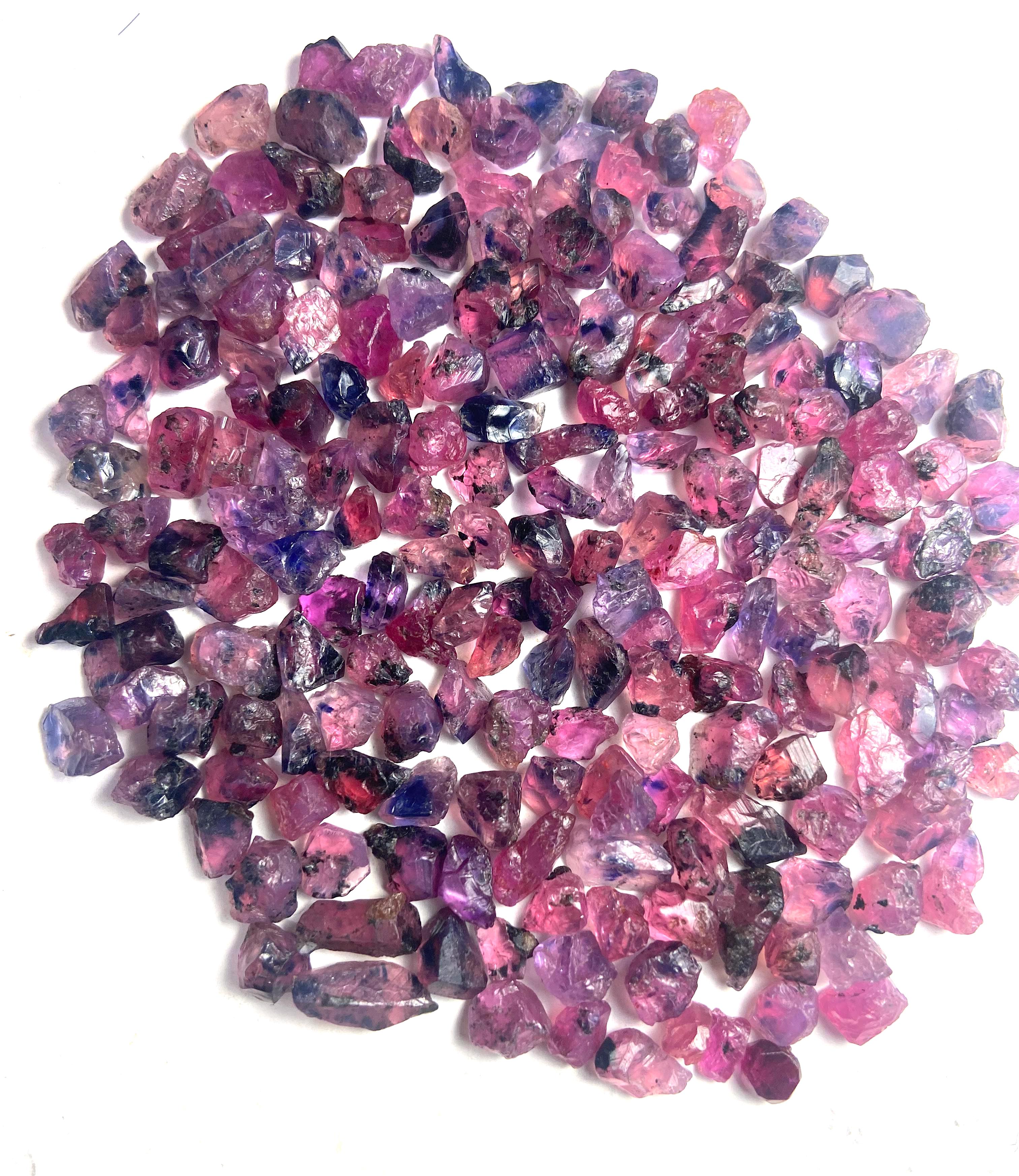 50 to 150 carats Unique Raw Sapphires from Winza- Bluish Purple Sapphires