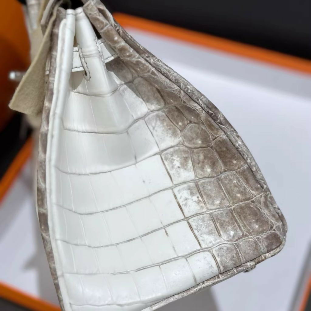 Hermes Birkin 25 Himalaya Matte Crocodile palladium hardware