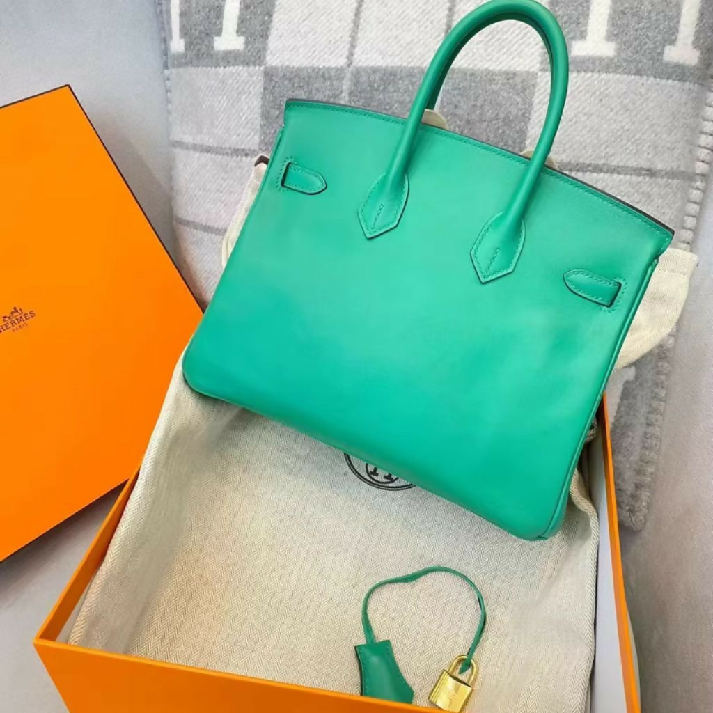 Hermès Birkin 25 Green Menthe Togo Leather with Gold Hardware