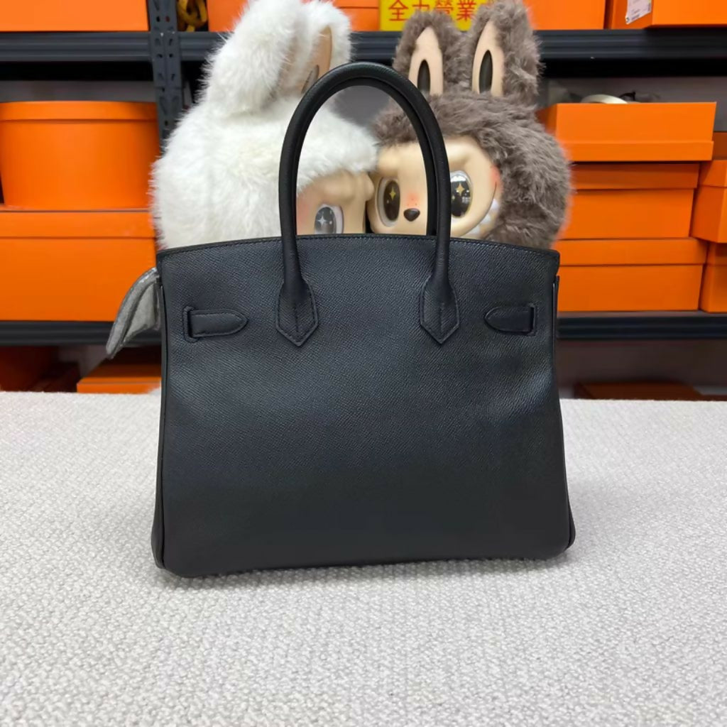 Hermès Birkin 30 Black Epsom Leather Gold Hardware