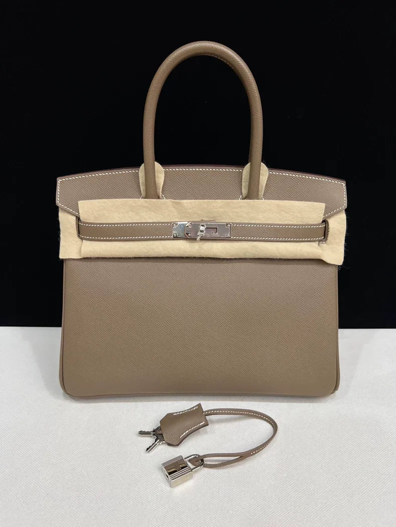 Hermes Birkin 30 Elephant Grey Togo Leather Palladium Hardware
