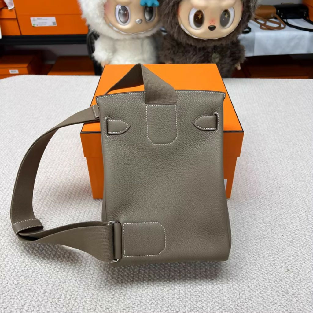 HERMÈS Hac a Dos PM Etoupe Togo Palladium hardware
