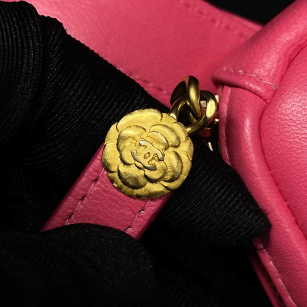 Chanel Rose Pink Quilted Mini Square Bag