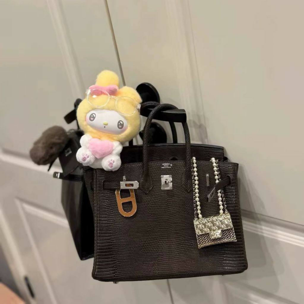 Hermès Birkin 25 Ebony Lizard Leather palladium hardware