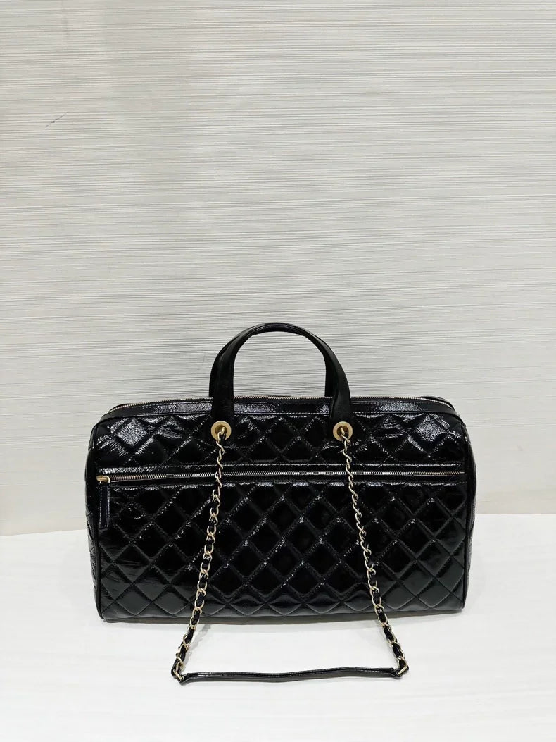Chanel 25a black oversized bag