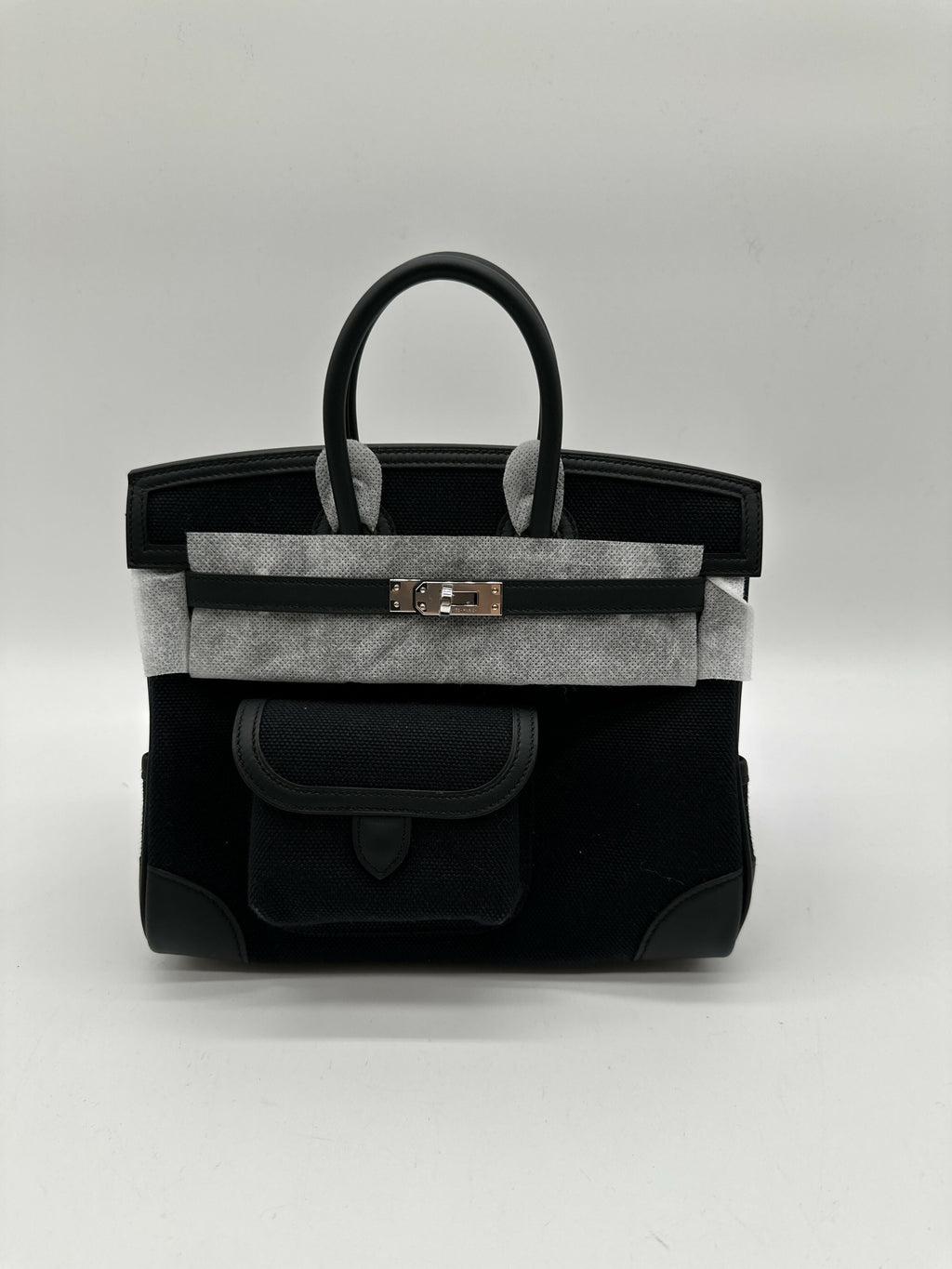 Hermès B25 Cargo Black PHW K