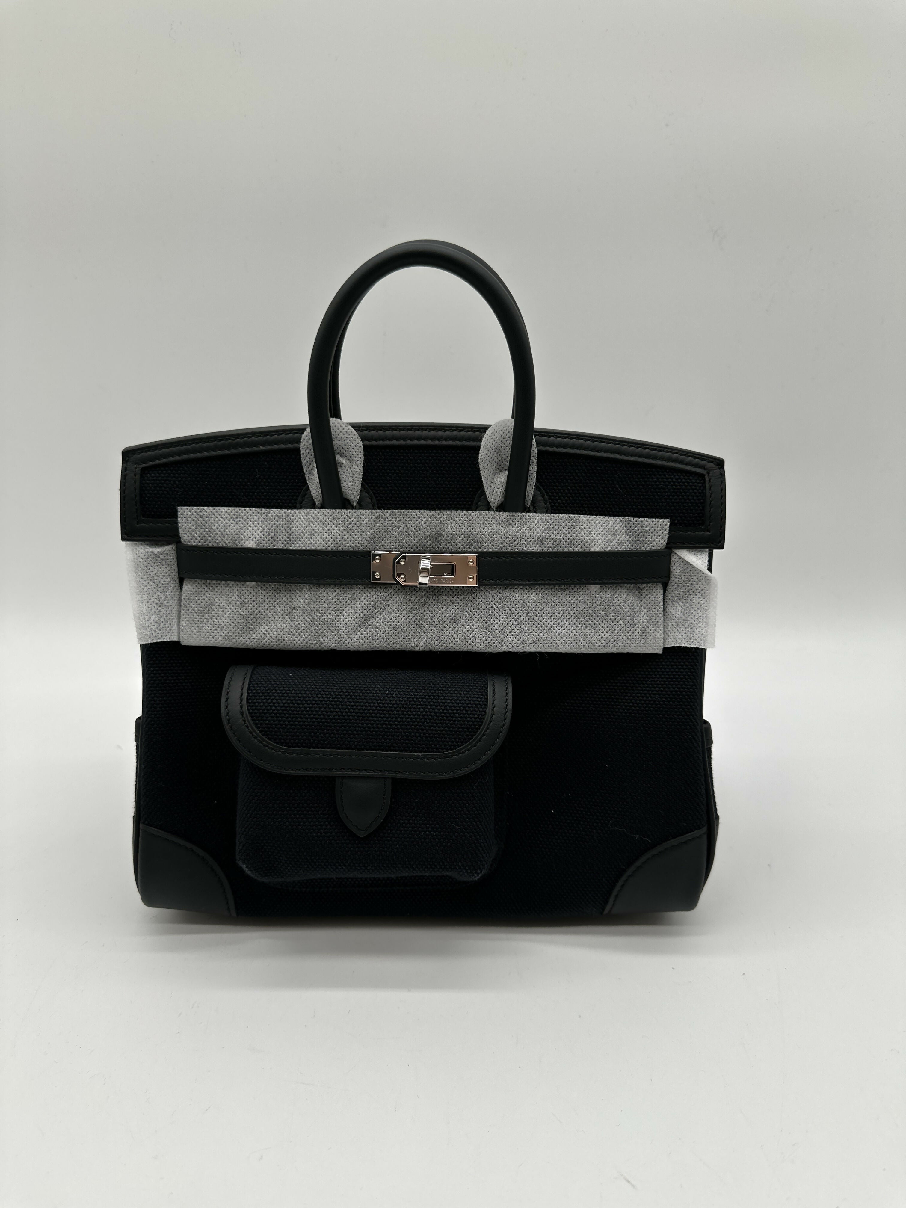 Hermès B25 Cargo Black PHW K