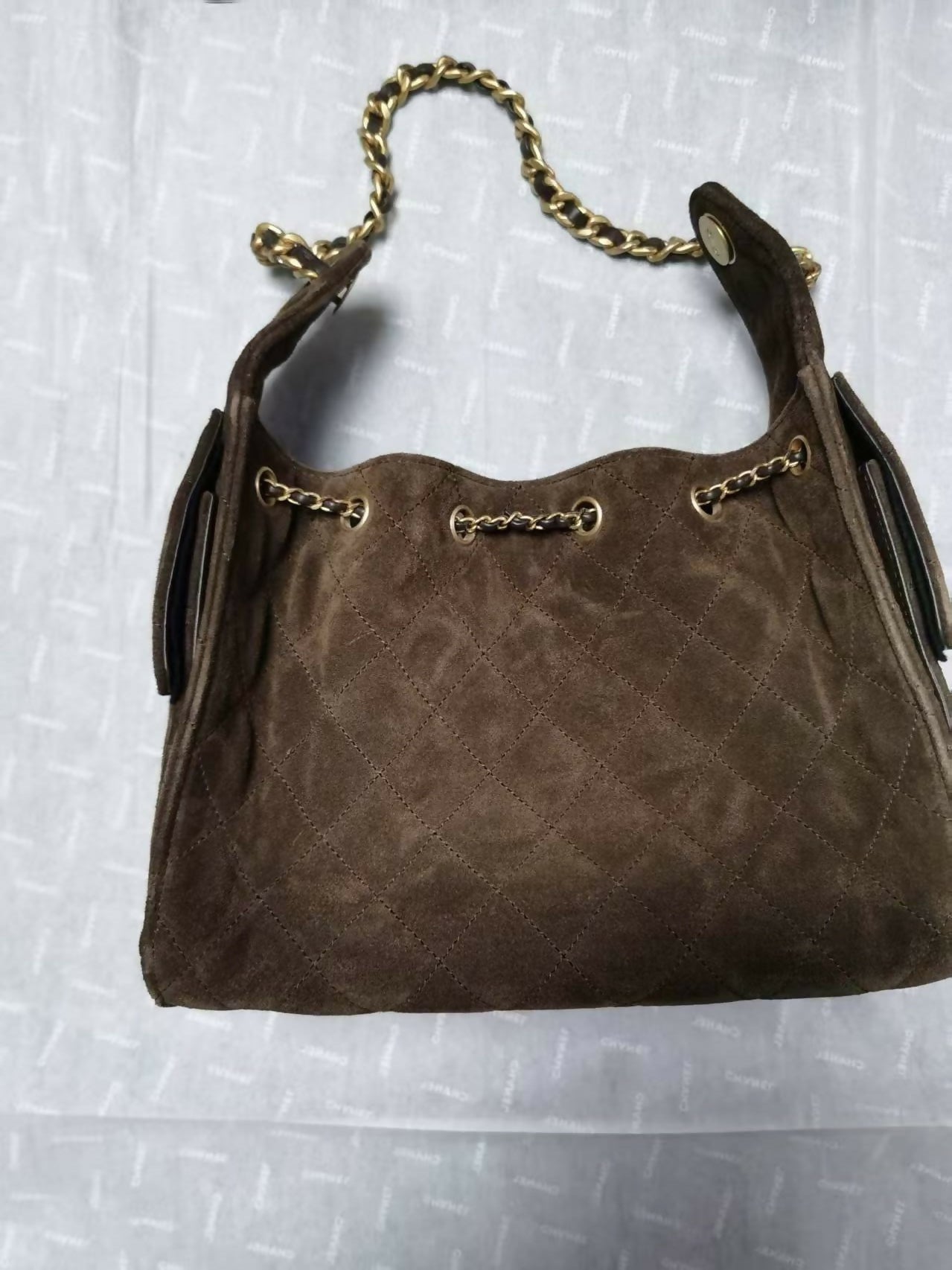 Chanel 25 bag small suede brand new