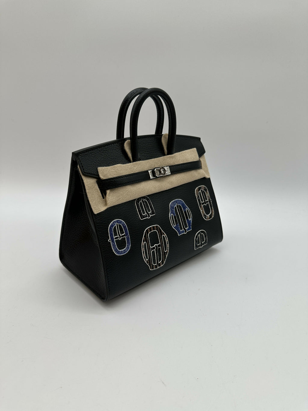 Hermès Birkin 20 Bouclerie Moderne Chevre PHW K