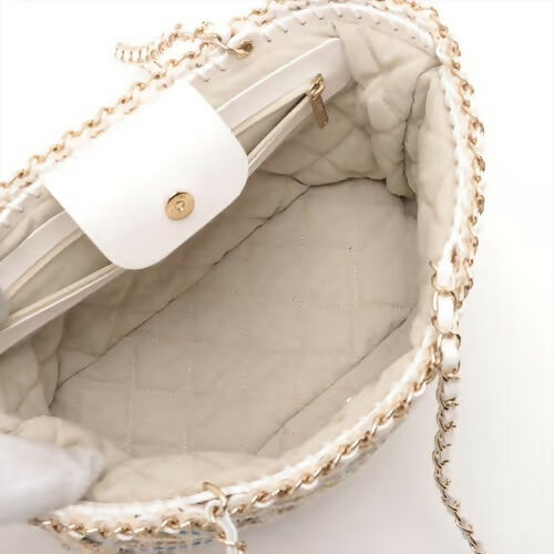 Chanel Cruise 2023 Small Crochet Shopping Tote Bag