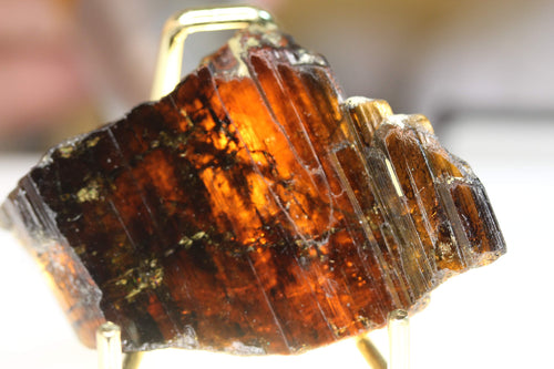 35.20 grams Unique terminated faden green epidote crystal with step formation structure