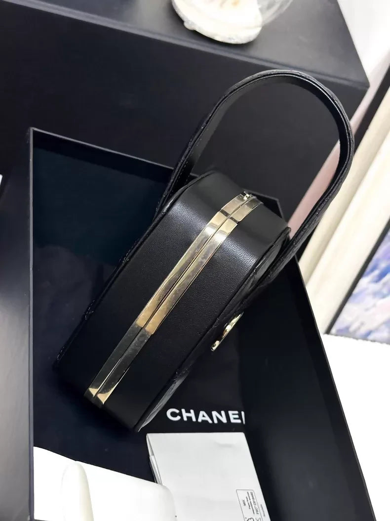 Chanel 22S black make up evening bag