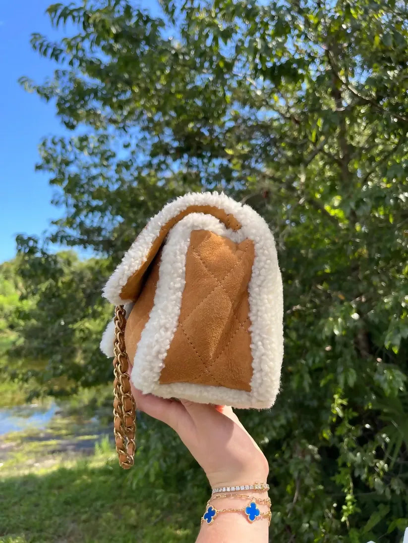 Chanel 2018 Medium Shearling Coco Neige Flap Bag