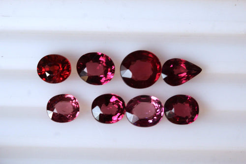Loose Rhodolite Garnet Gems