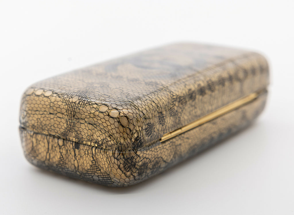 Chanel Vintage 2004-2005 Lace Gold Minaudière