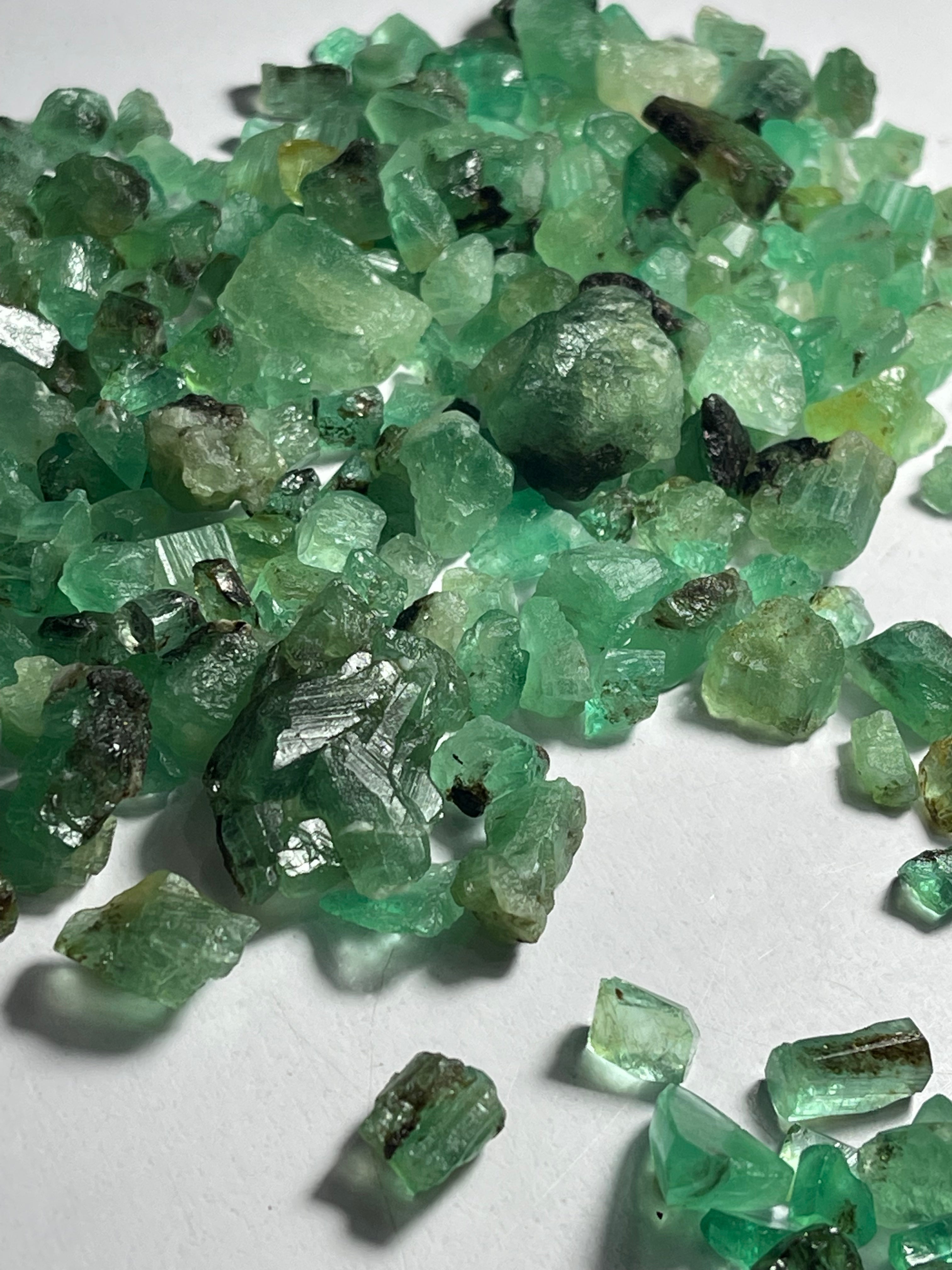 Newly Find Natural Raw Chitral Emerald Stones 500 Carats