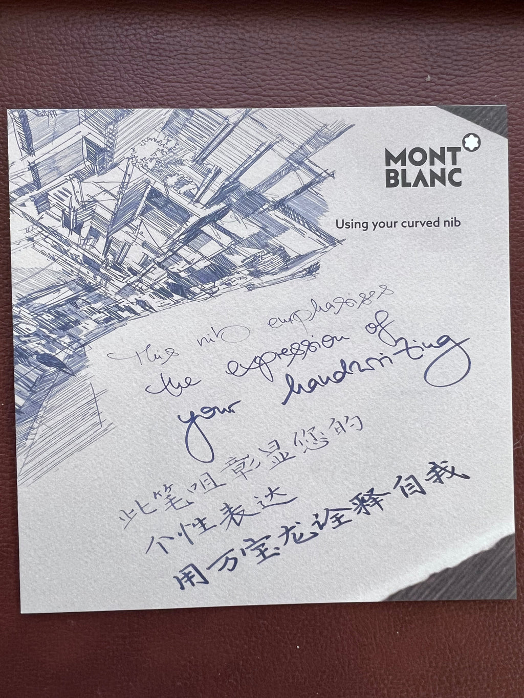 Montblanc Meisterstuck Calligraphy Fountain Pen - 149 Black - Curved Nib-Pen Boutique Ltd