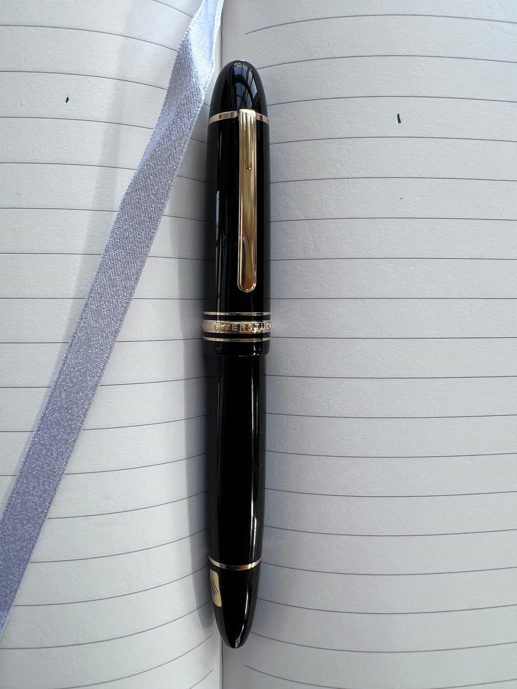 Montblanc Meisterstuck Calligraphy Fountain Pen - 149 Black - Curved Nib-Pen Boutique Ltd