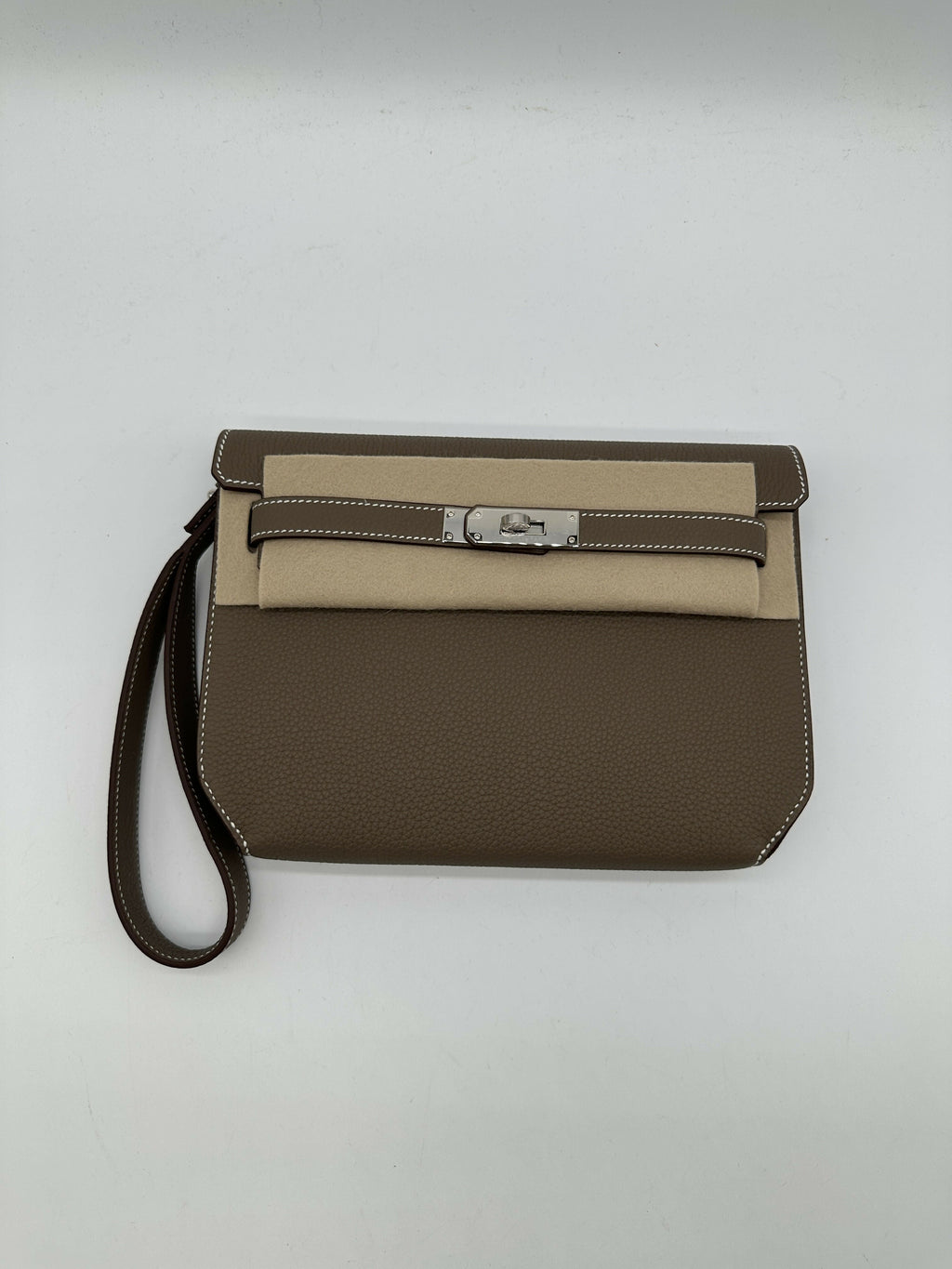 Hermès Kelly Depeche Etoupe PHW Stamp W 2025