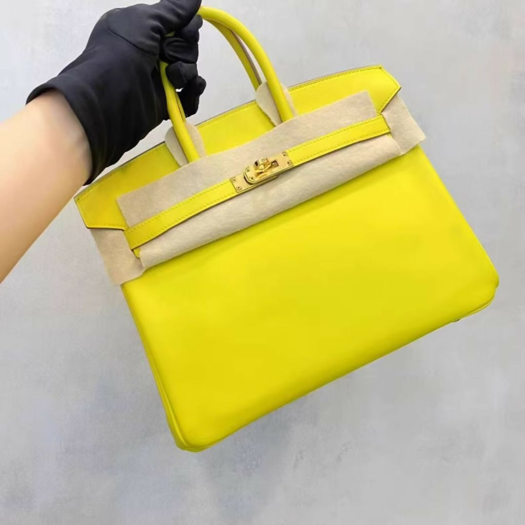 Hermes birkin 25 9R lime Swift Leather Gold hardware