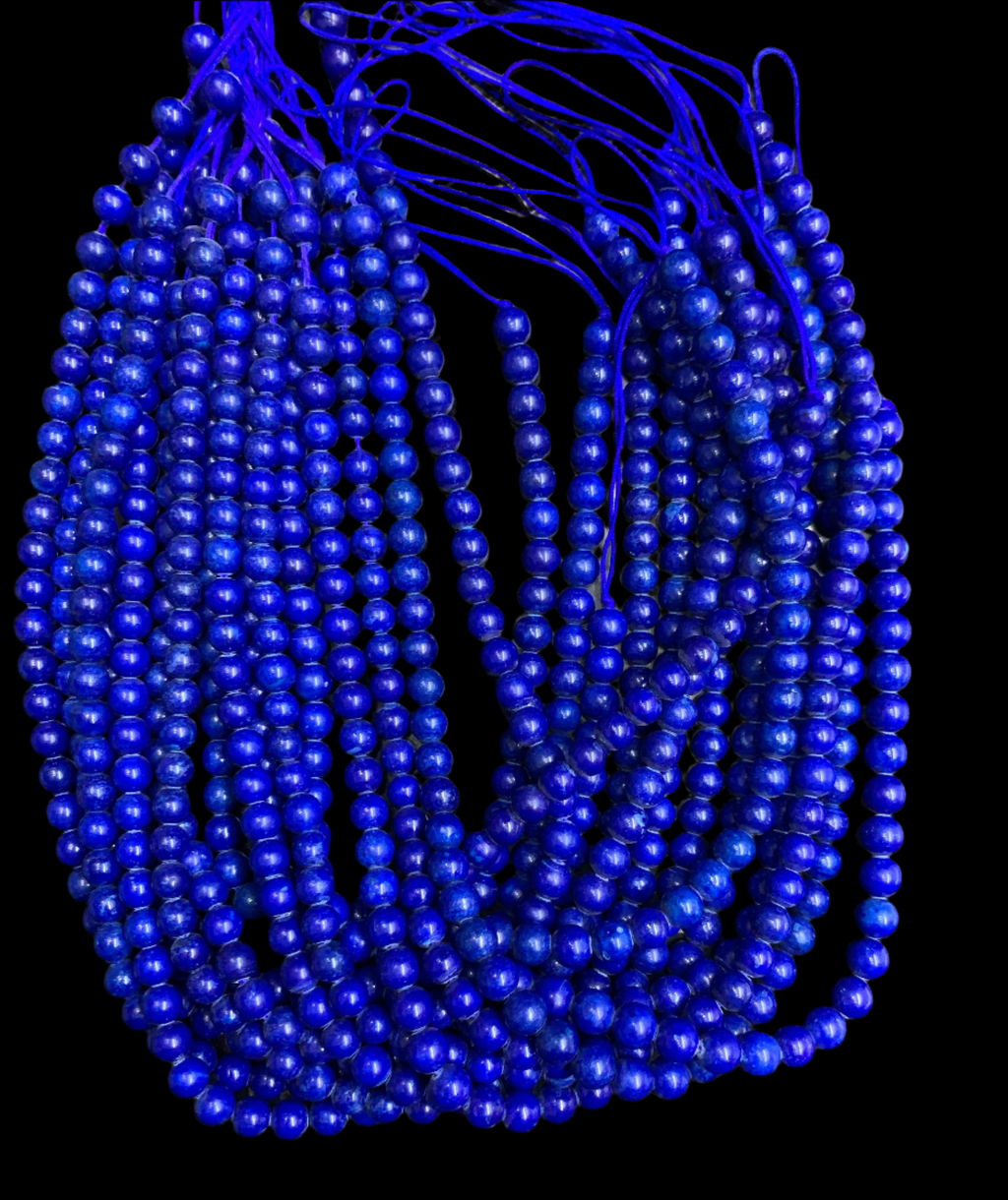 8mm to 12 mm Natural Blue Lapis Lazuli Beads String