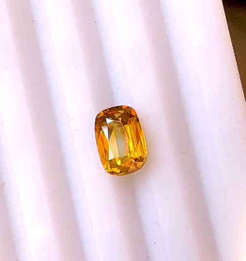 1.97 Carats Octagonal Loose Yellow Sphene Stone
