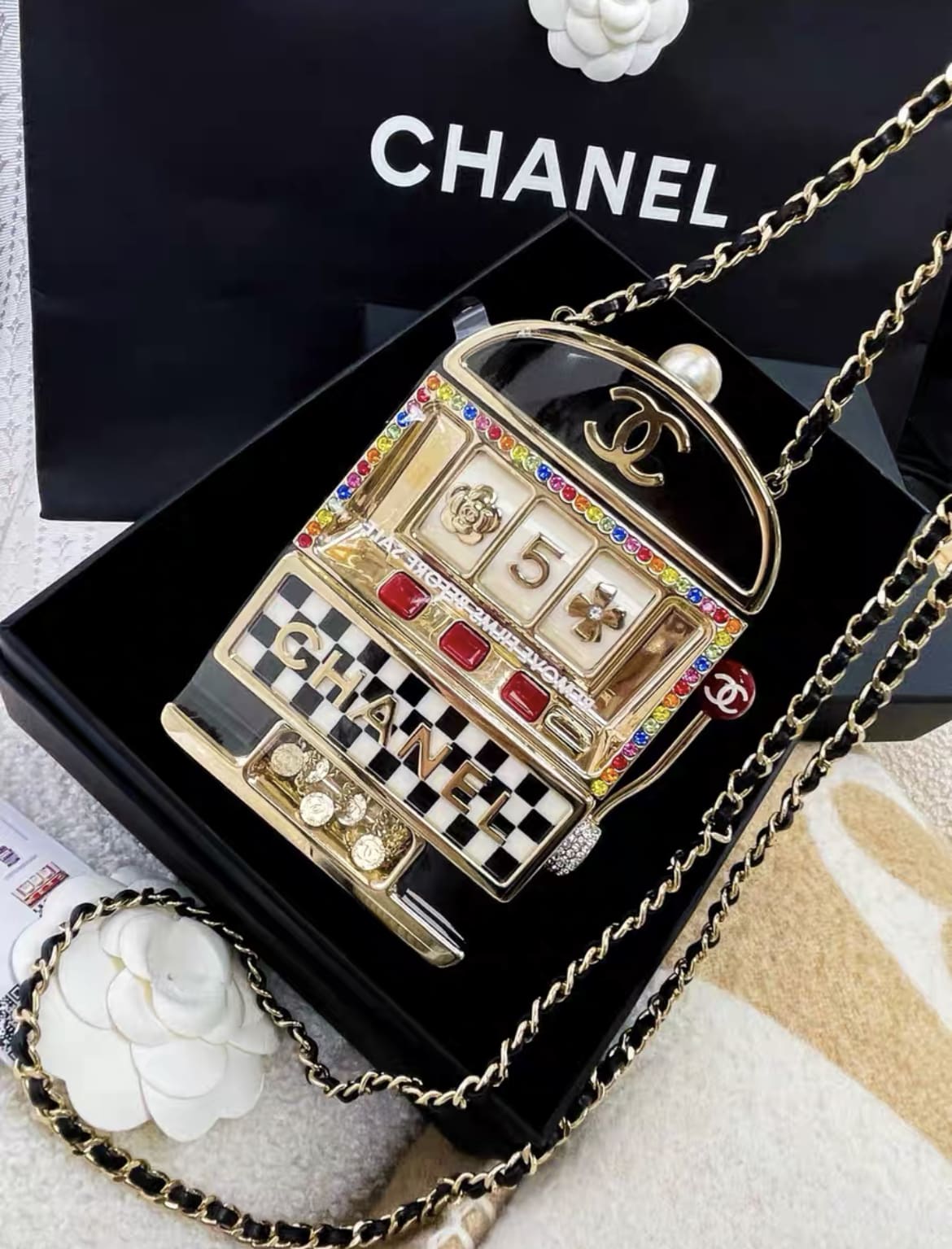 CHANEL Chanel 23C Monaco Slot Machine Casino Minaudière Evening Clutch Bag - One size Clutch Bag - Secondhand luxury from Wararni