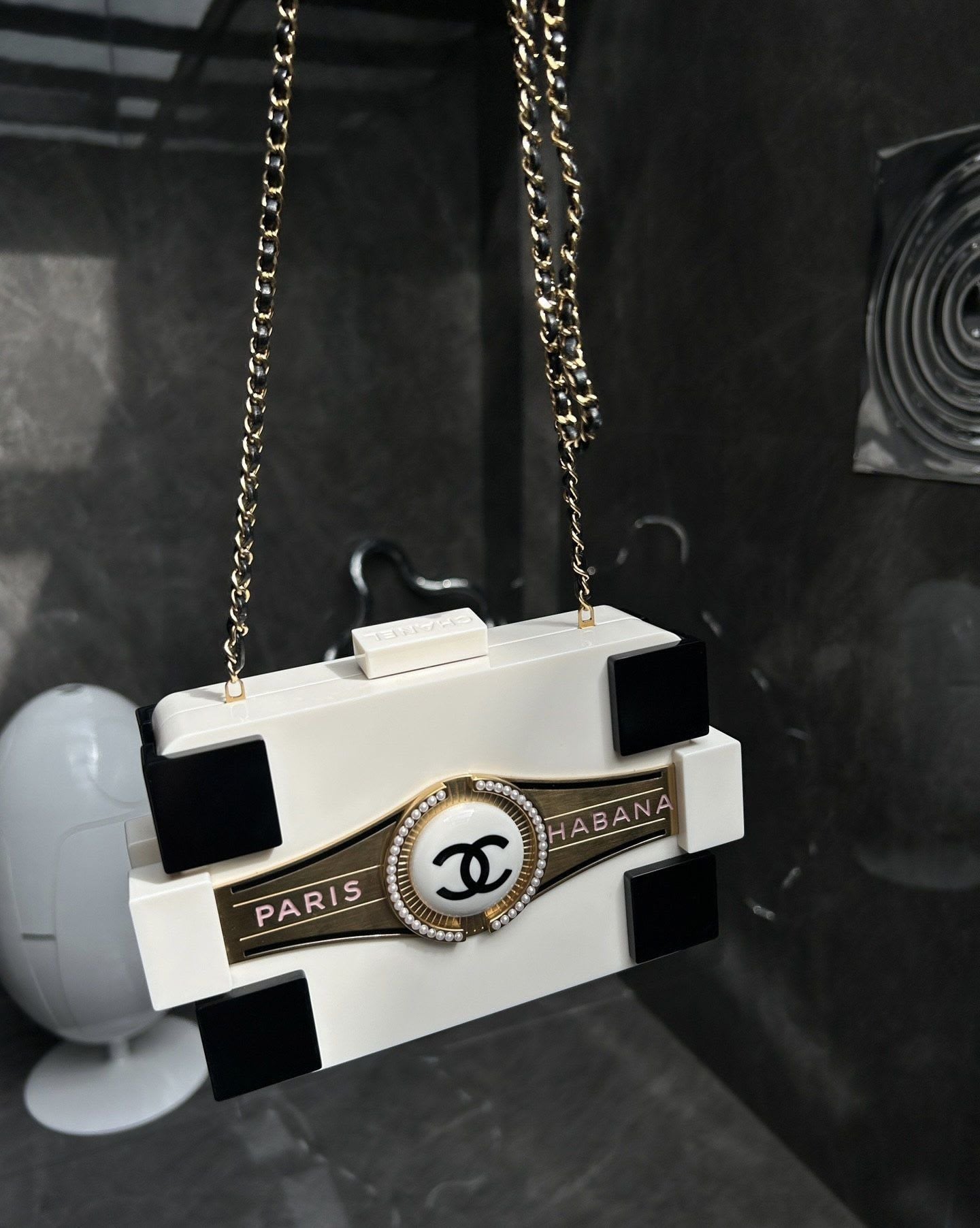 Chanel Havana by Night Paris-Habana Plexiglass Boy Brick Lego Bag