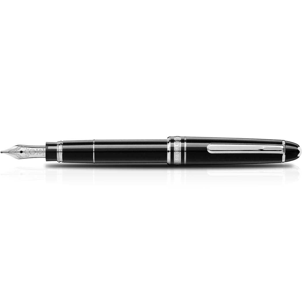 Montblanc Meisterstuck Mozart Fountain Pen - Black - Platinum Trim-Pen Boutique Ltd