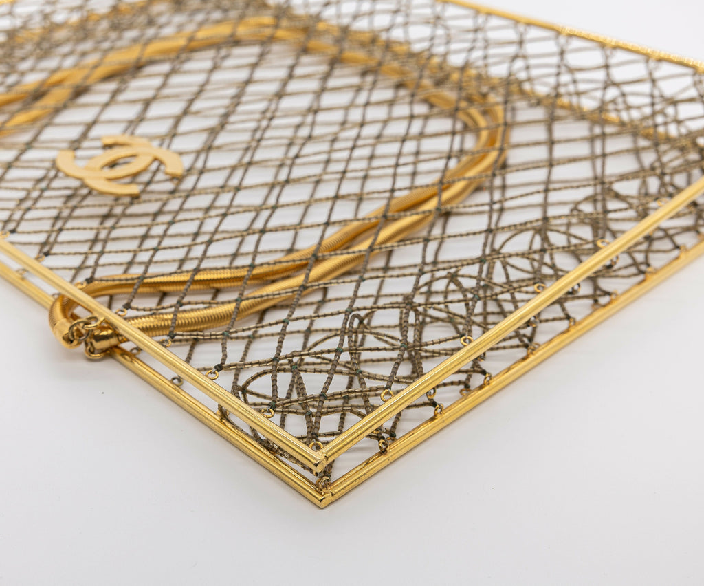 Chanel Vintage 1997 Runway Caged XL Tote Bag