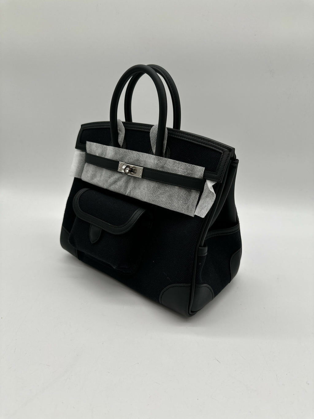 Hermès B25 Cargo Black PHW K