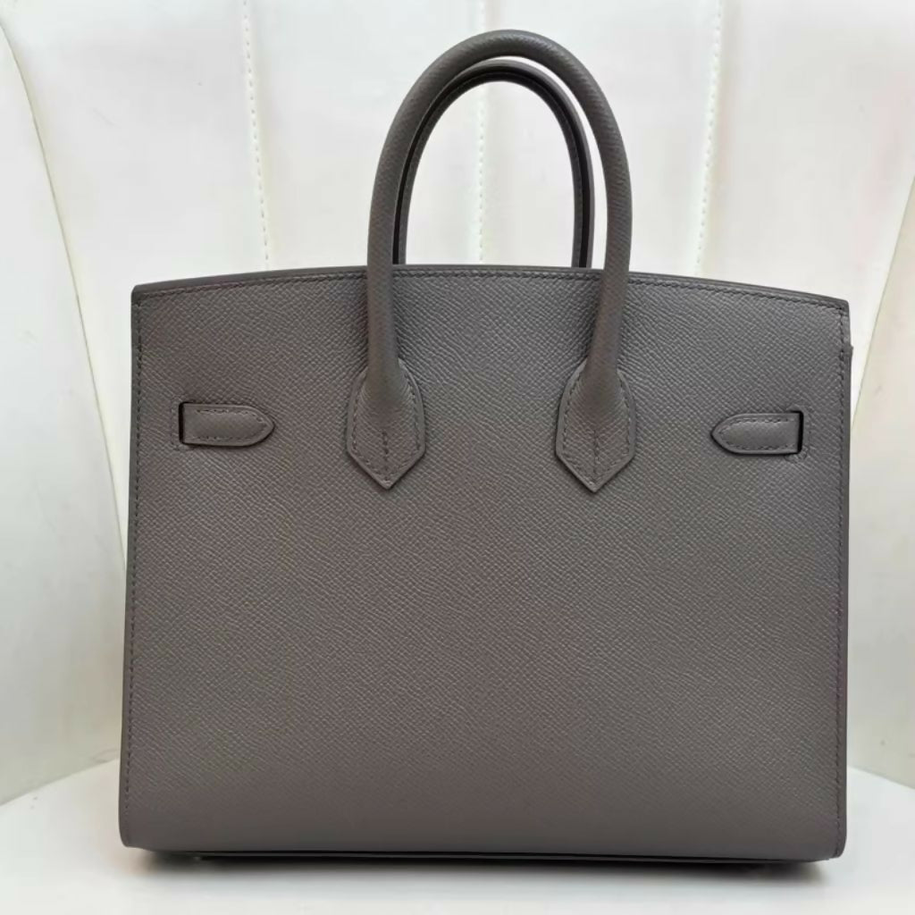 Hermès Birkin 25 Gris Etain Epsom Leather Palladium Hardware