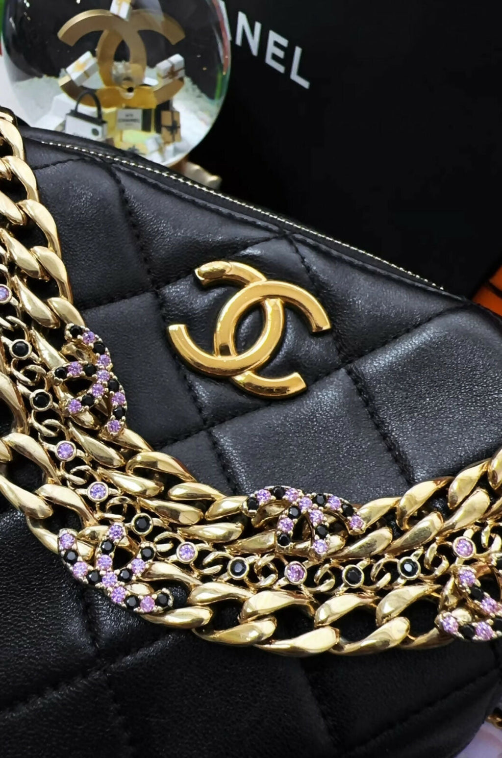 Chanel 24C chain hobo bag