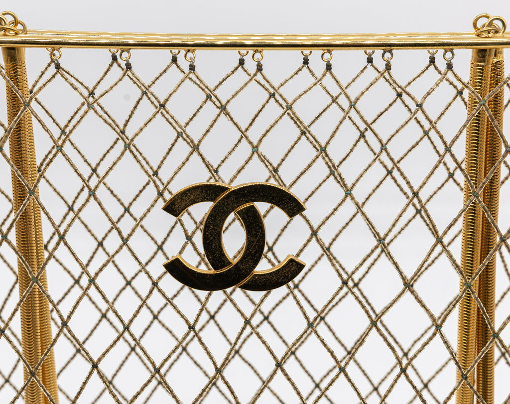Chanel Vintage 1997 Runway Caged XL Tote Bag