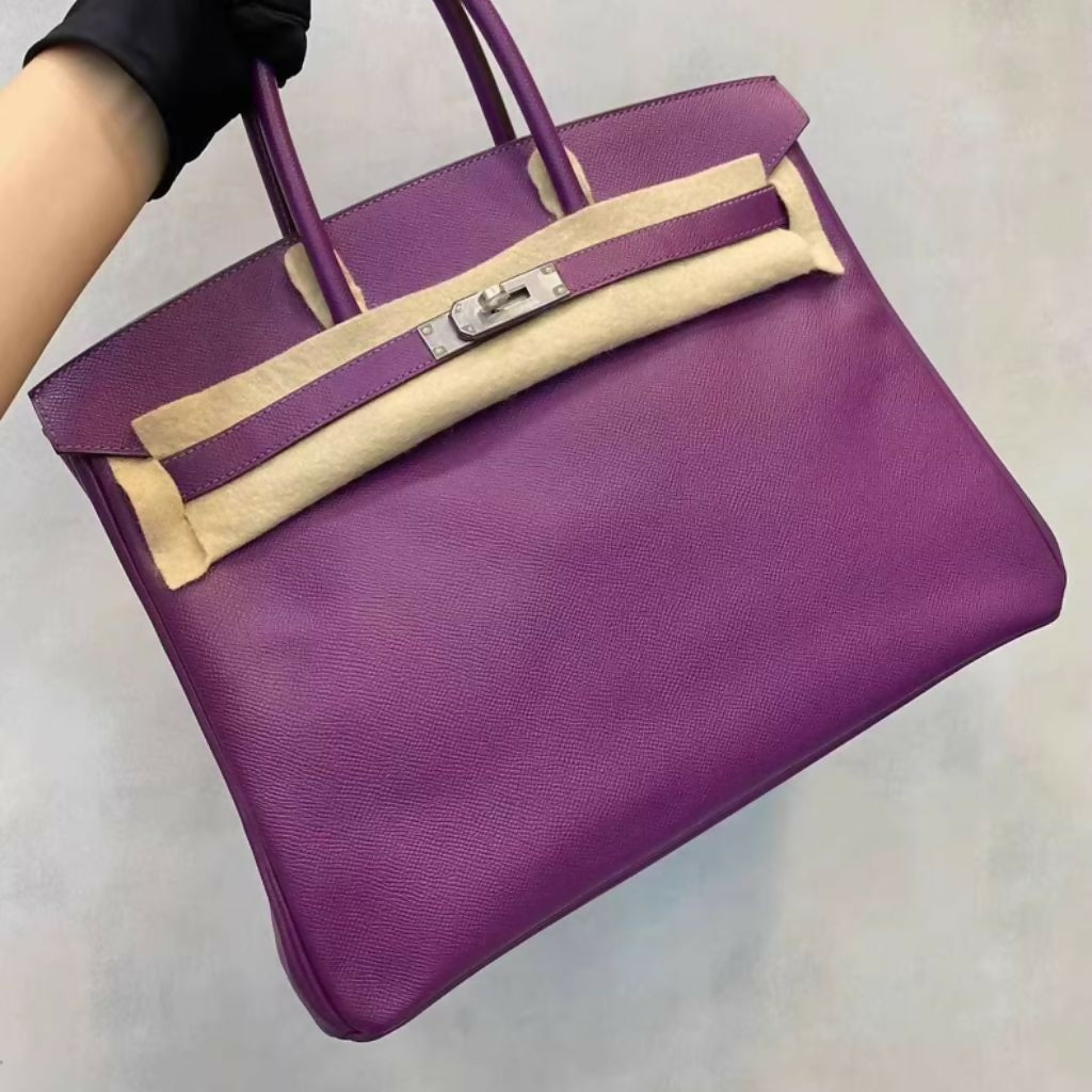 Hermès Birkin 35 P9 Anemone Epsom Leather Palladium Hardware