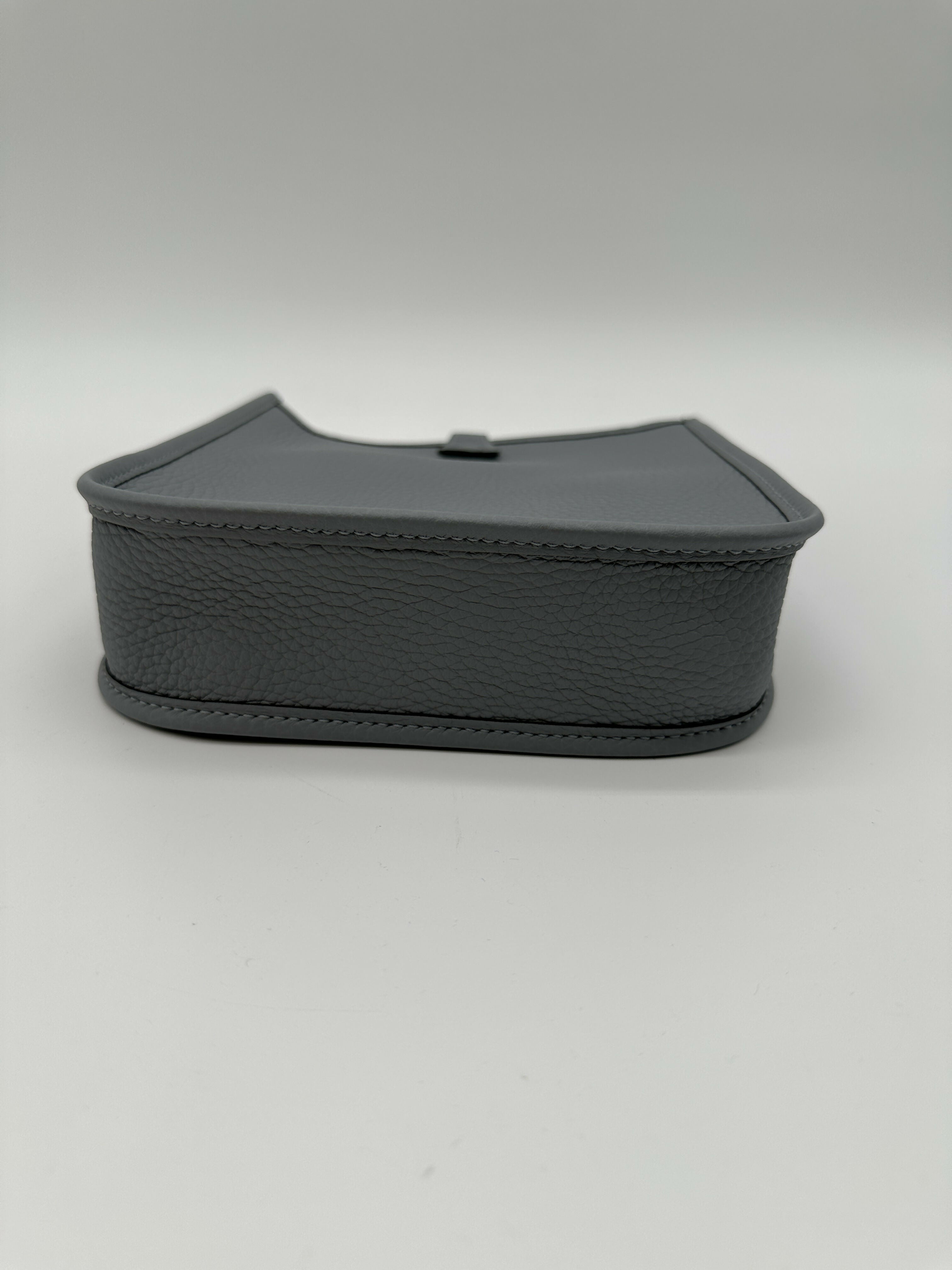Hermes Mini Evelyne Clemence Gris Pantin PHW Stamp K 2025