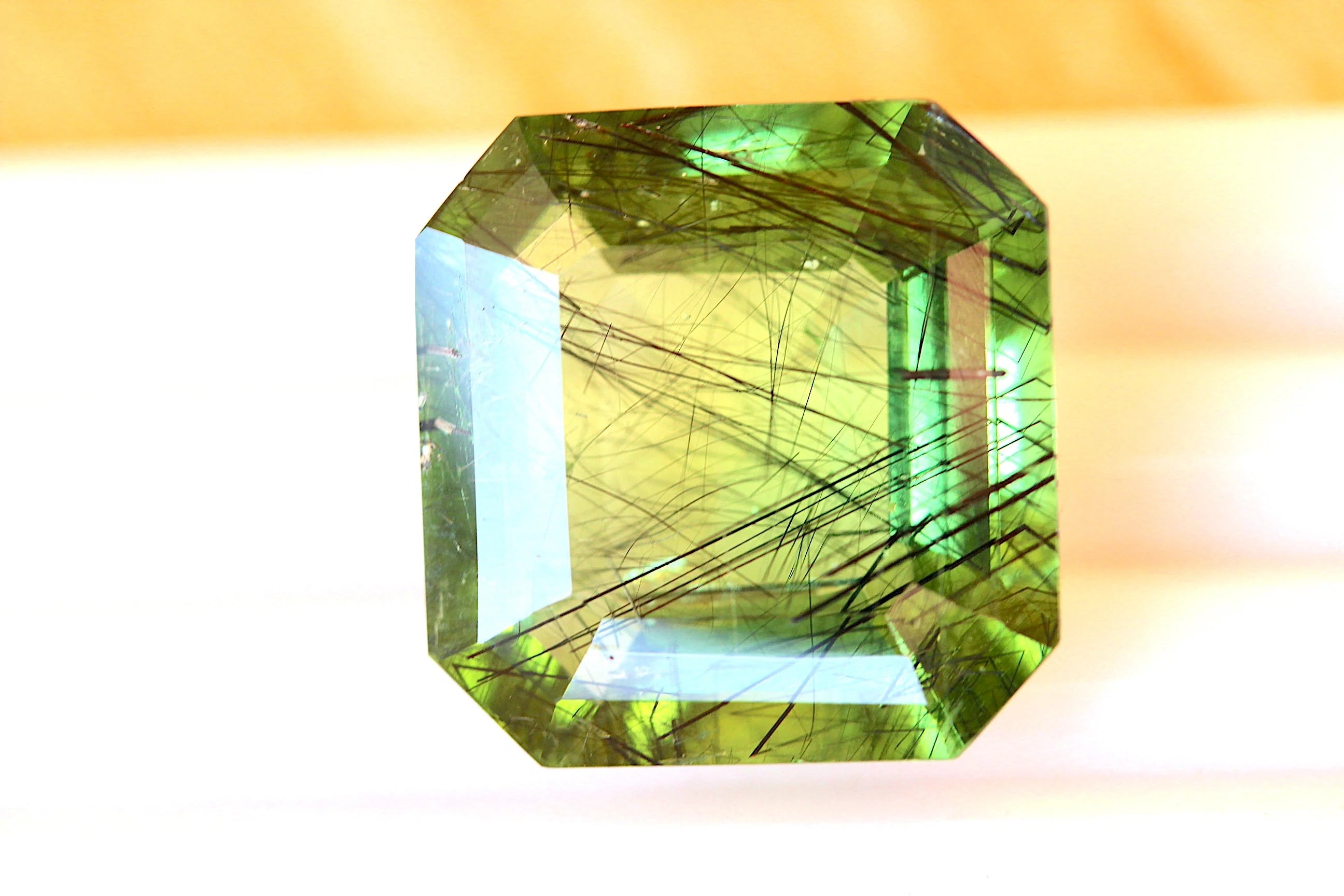 22.98 carats Rare Ludwigite Included Loose Peridot