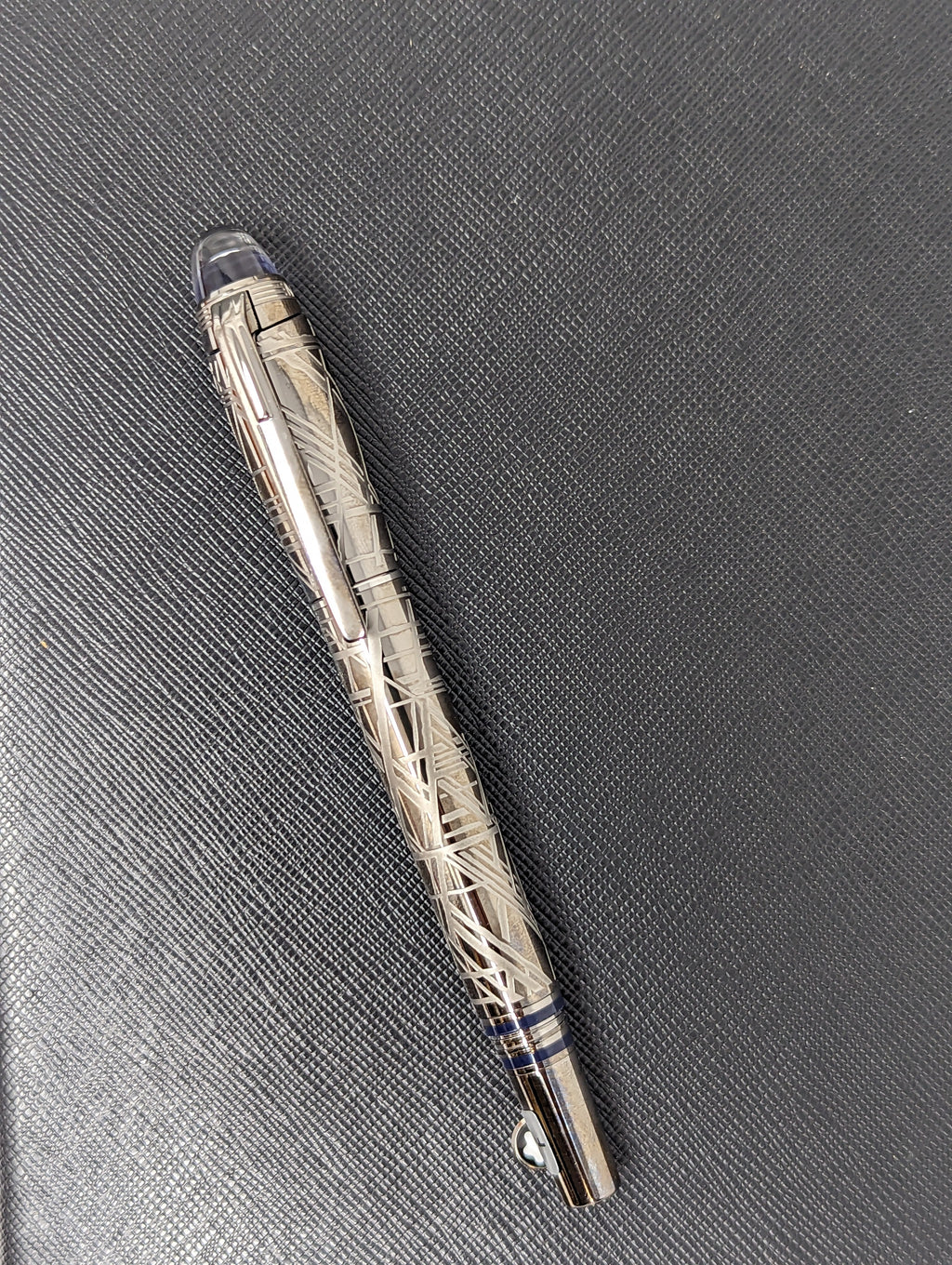 Montblanc Starwalker Fountain Pen - Doue - Space Blue Metal-Pen Boutique Ltd